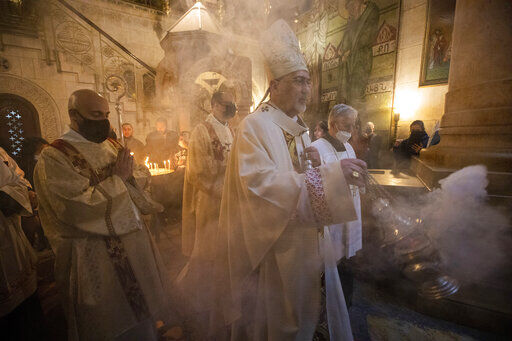 APTOPIX Israel Palestinians Holy Week